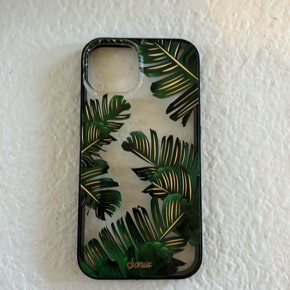 iPhone 13 tropical leaf sonix case